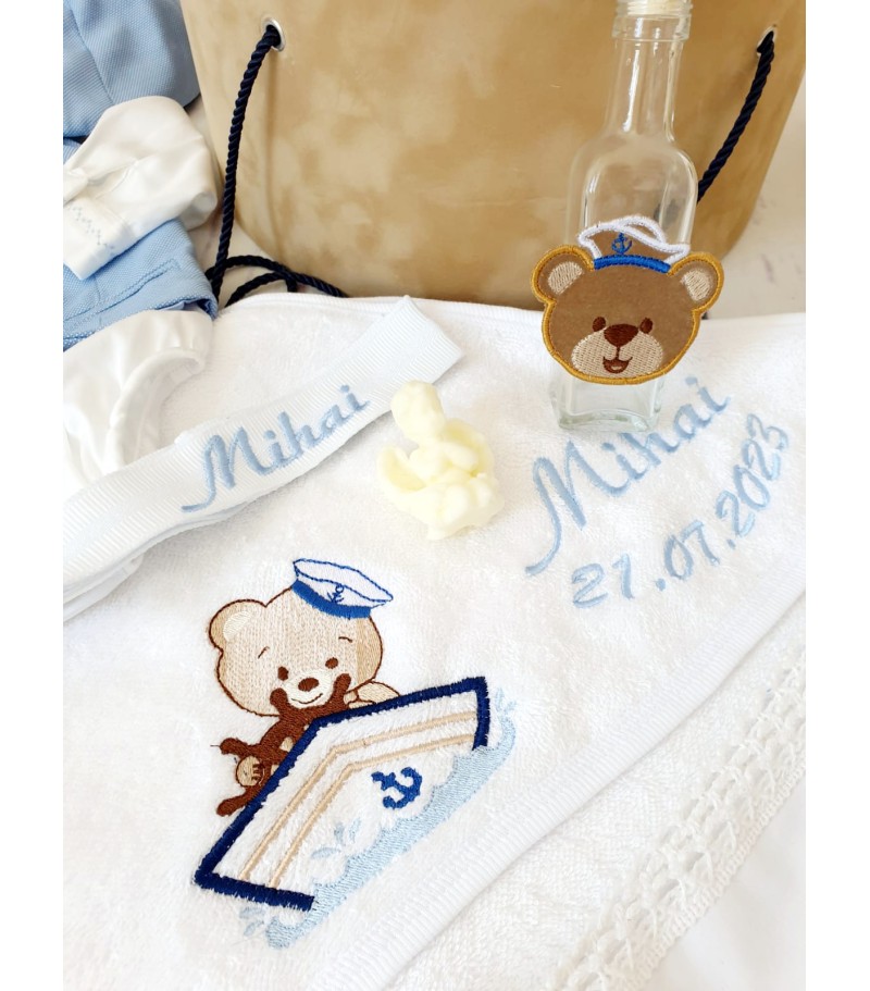 Sailing bear, trusou complet botez baieti