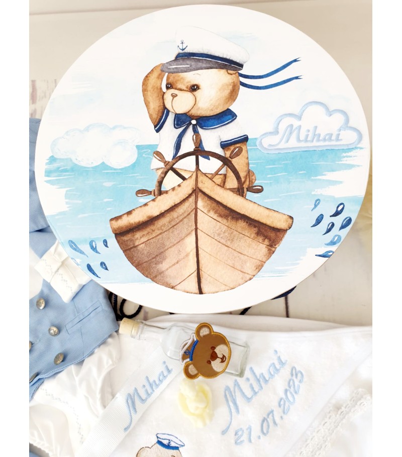 Sailing bear, trusou complet botez baieti