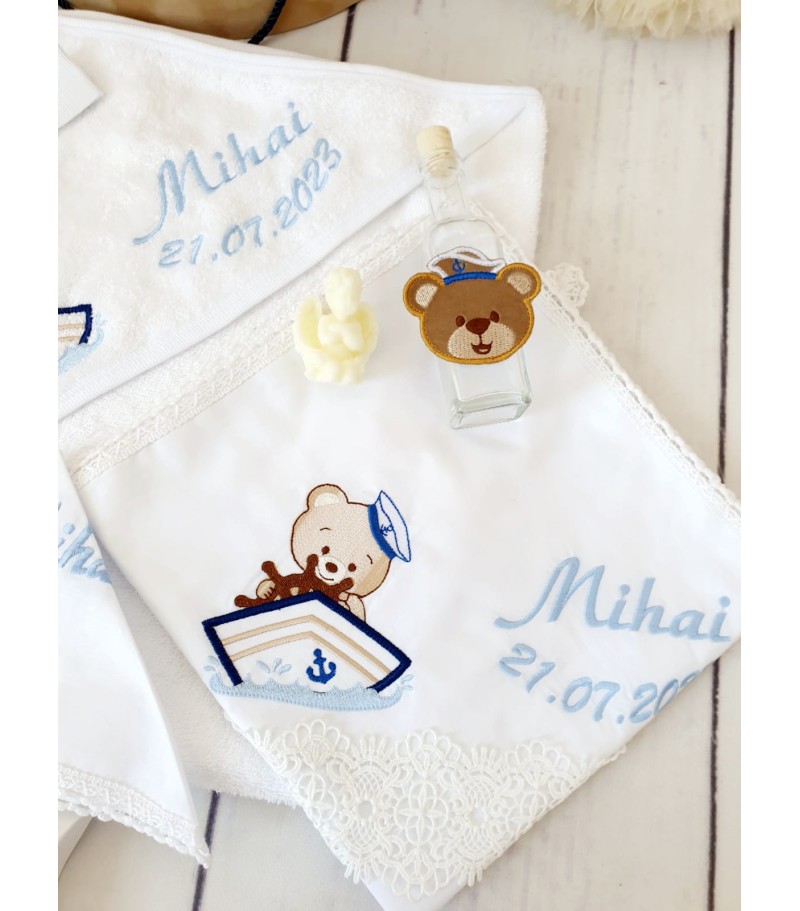Sailing bear, trusou complet botez baieti