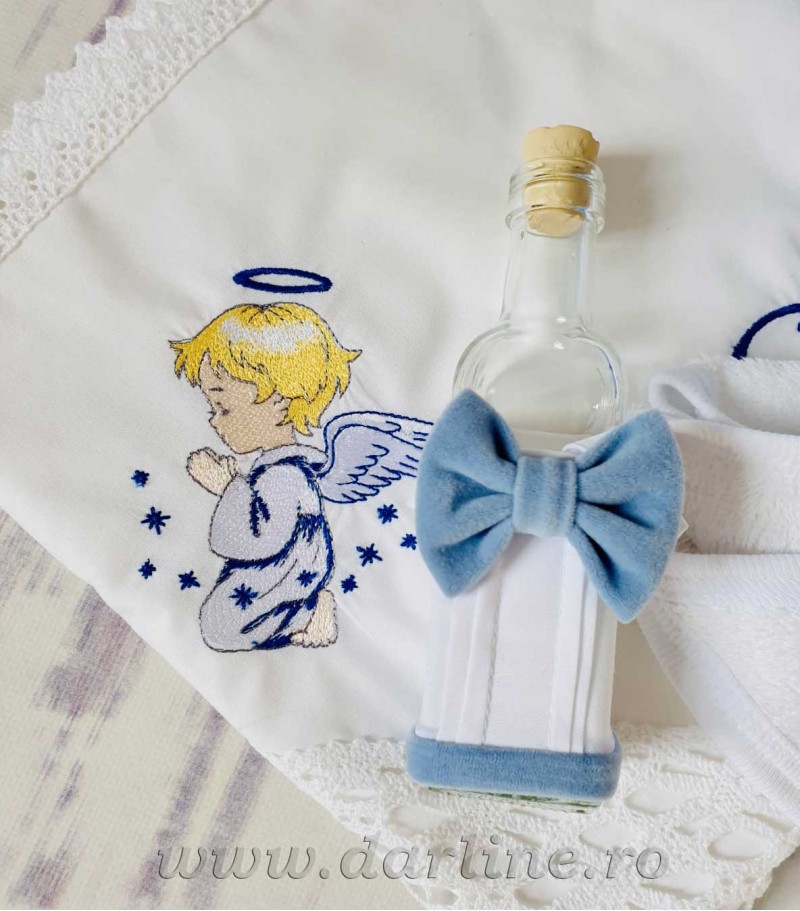 Cezar - cutie, trusou, lumanare botez baieti