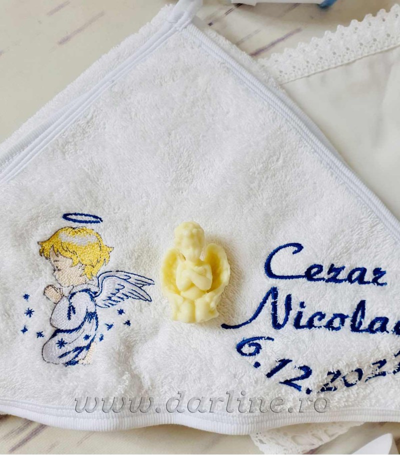 Cezar - cutie, trusou, lumanare botez baieti