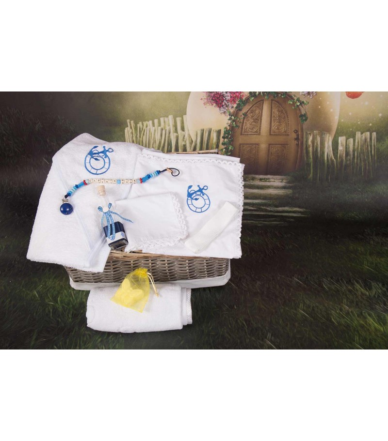 Trusou botez Captain Hook cu lantisor suzeta