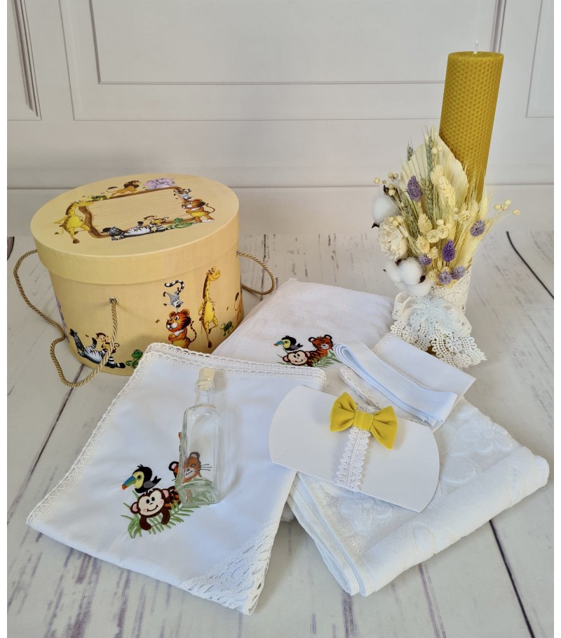 Costum si trusou complet Yellow Jungle 
