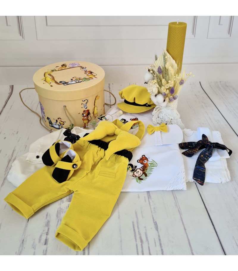 Costum si trusou complet Yellow Jungle 