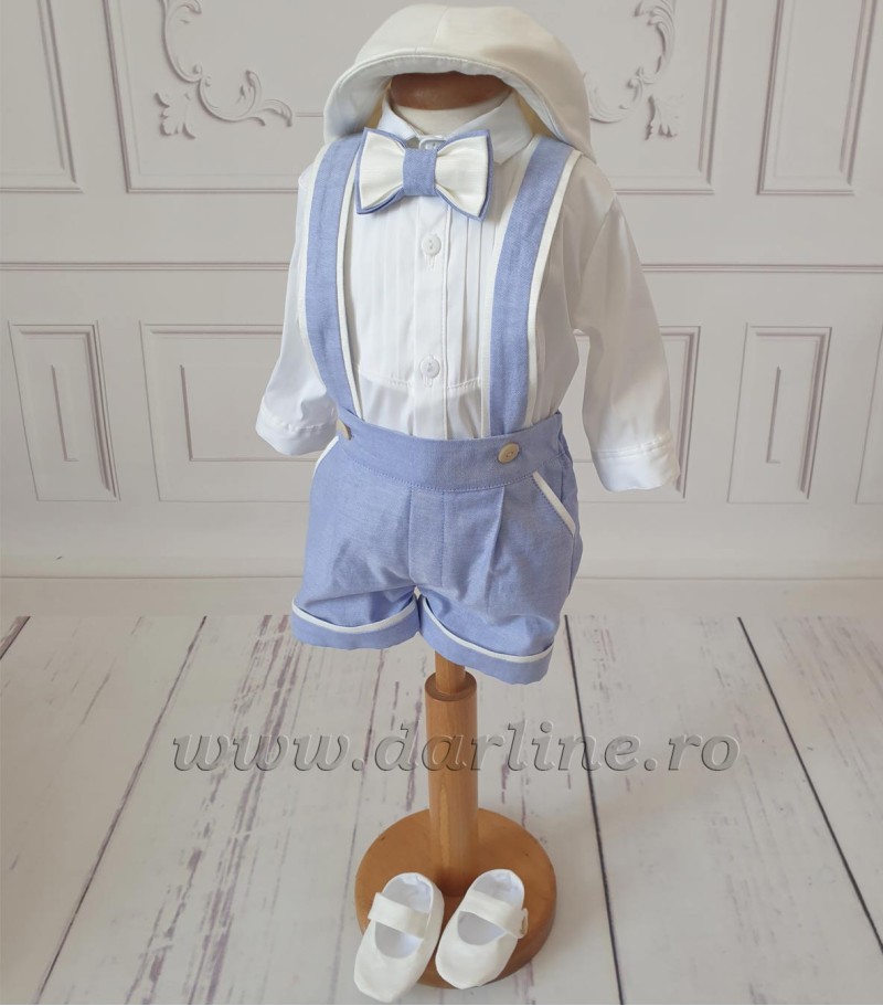 Costumas botez cu bretele MyBlue