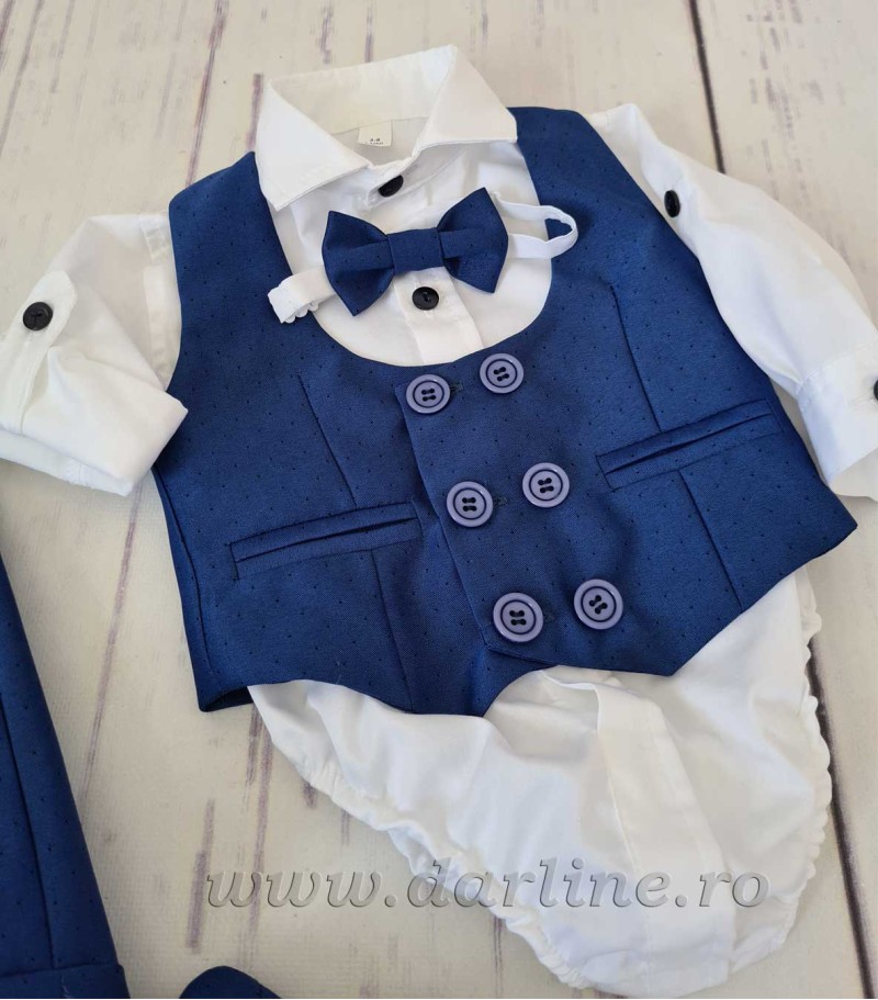 Costum botez cu vesta Massimo