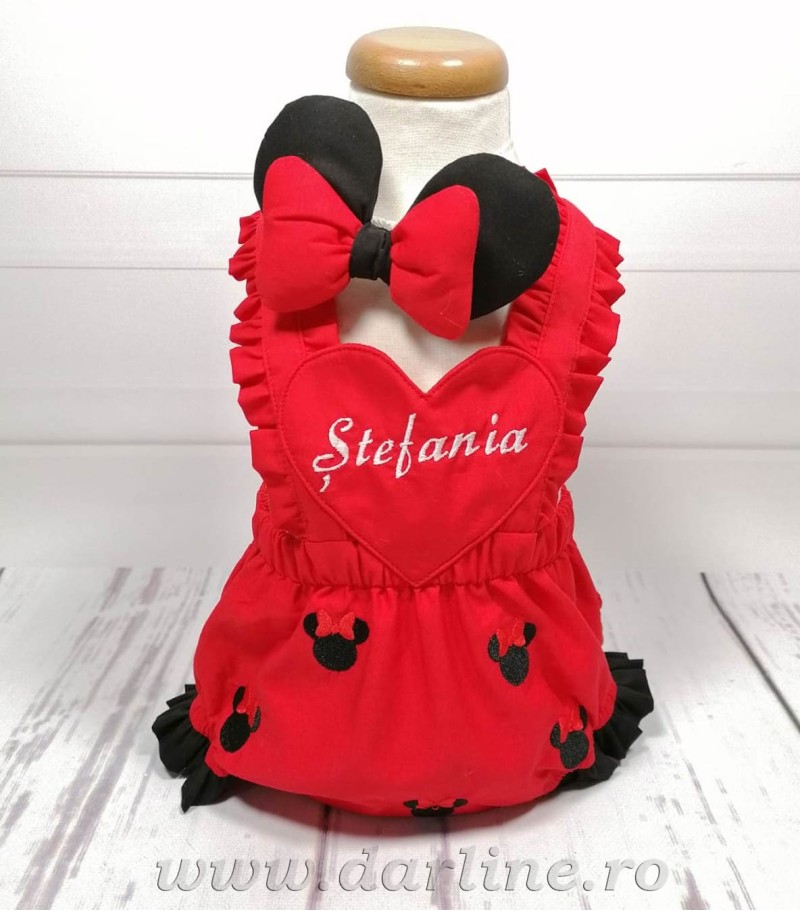 Salopeta personalizata Minnie Head