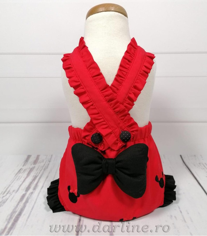 Salopeta personalizata Minnie Head
