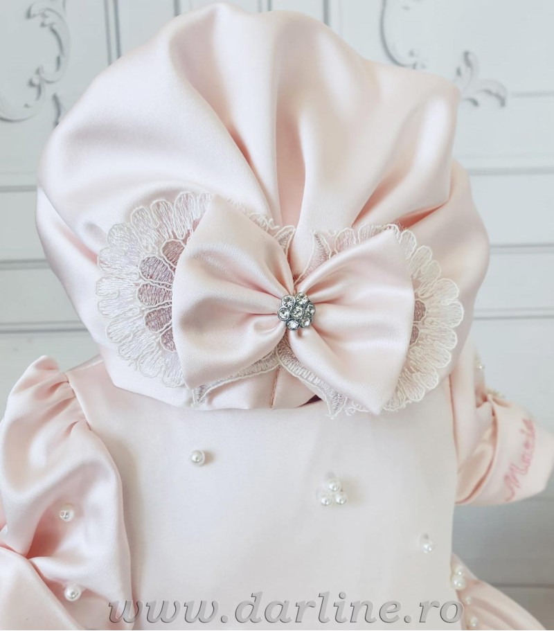 Cutie si trusou complet botez iarna Miss Pinkie